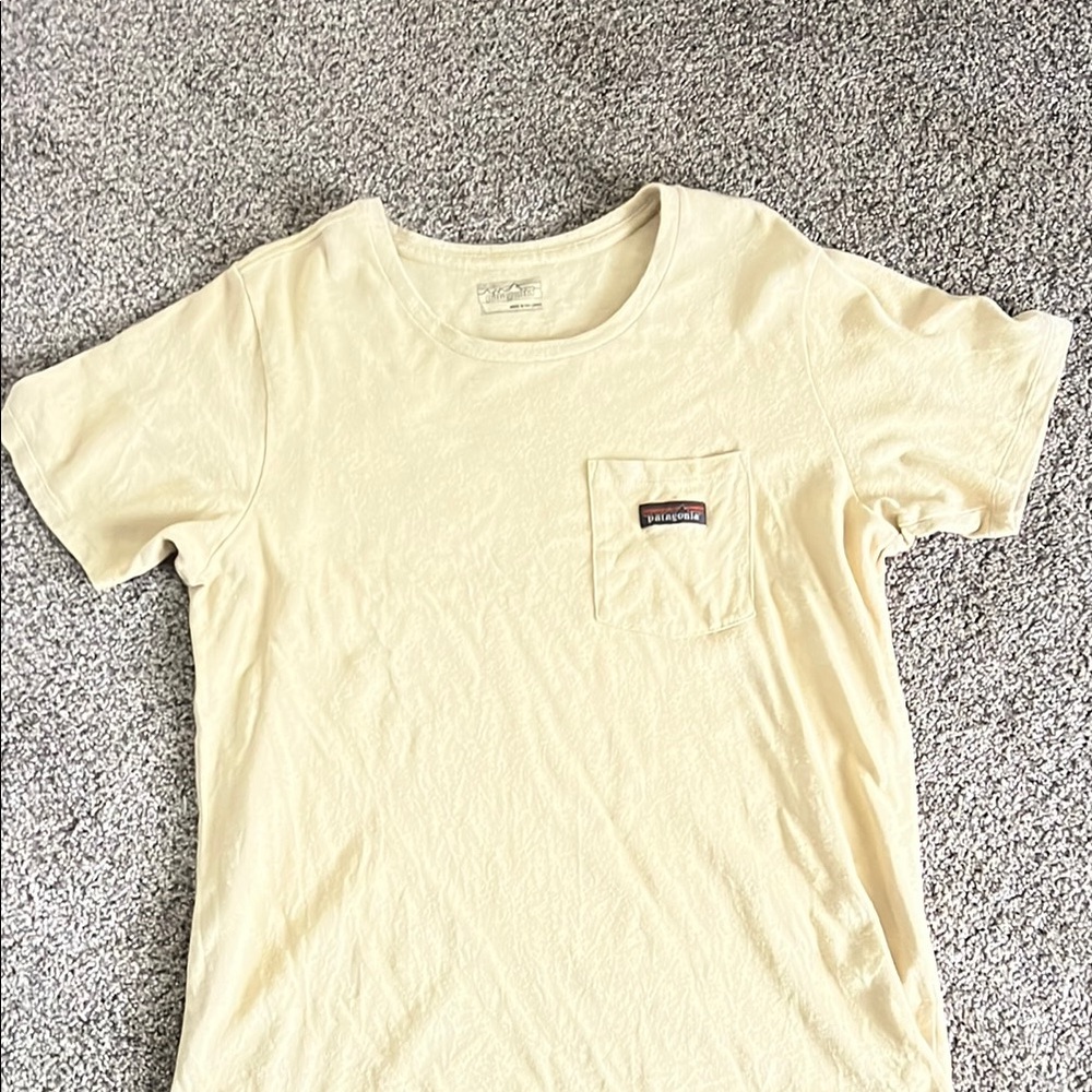 Patagonia Cream Short Sleeve Tee